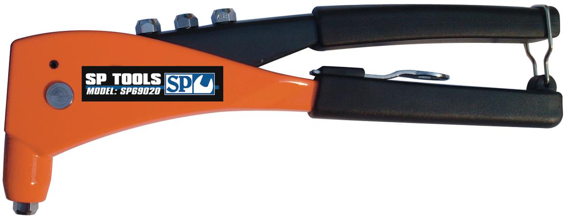 SP Tools Riveter Hand 2 Jaw Carbon Handle 3/16"Cap