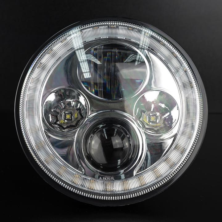 STEDI Headlight fits Jeep Wrangler Defender Harley Halo LED 7 Inch LEDMOTOIRIS7