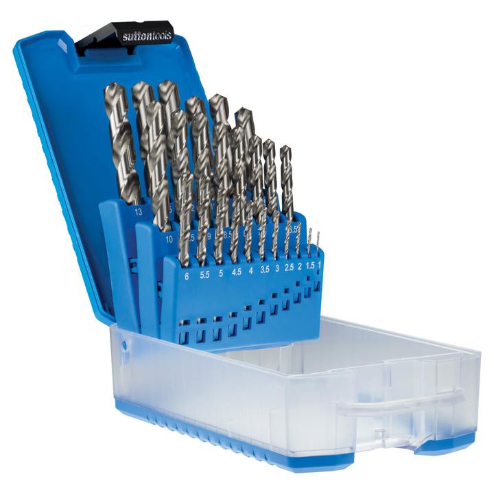 Sutton Jobber Drill Set S3 Silver Bullet HSS 29pc 1/16-1/2in.x1/32in. Rises S3