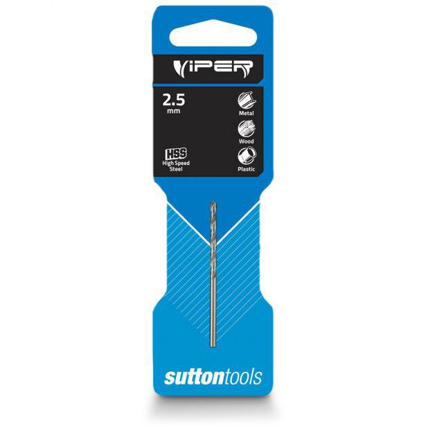Sutton Jobber Drill Bit Viper HSS 2.5x57mm S/P HSP250