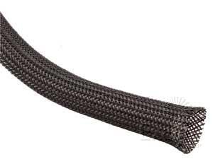 Techflex Flexible Braided Sleeving Clean Cut 6mm x 30m CCP0.25BK