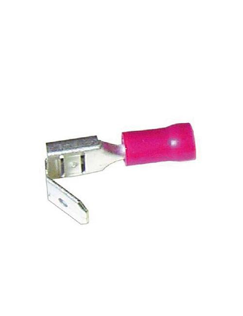 Thunder Crimp Terminal 2 Way Male/Female Insulated Blade Red 6.3mm 10Pk