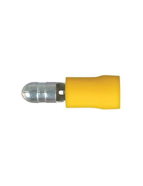 Thunder Bullet Crimp Terminal Insulated Male Yellow 5mm 8pc