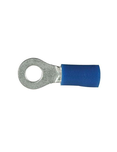 Thunder Crimp Terminal Ring Blue 4.3mm 25pc