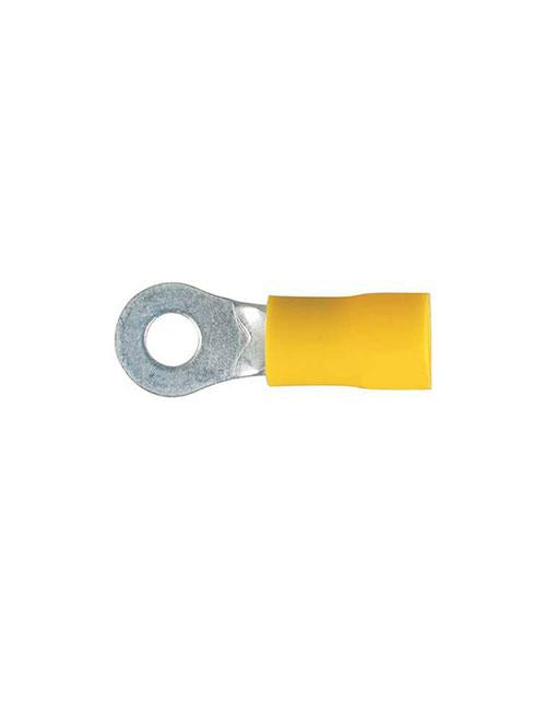 Thunder Crimp Terminal Ring Yellow 4.3mm 14pc