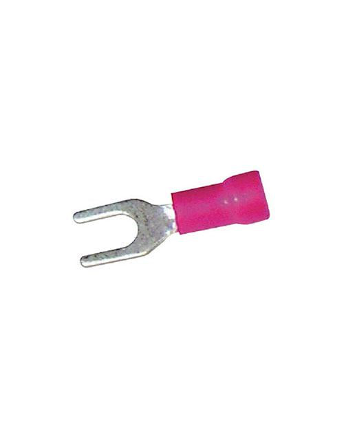Thunder Fork Crimp Terminal Red 4.3mm 21pc