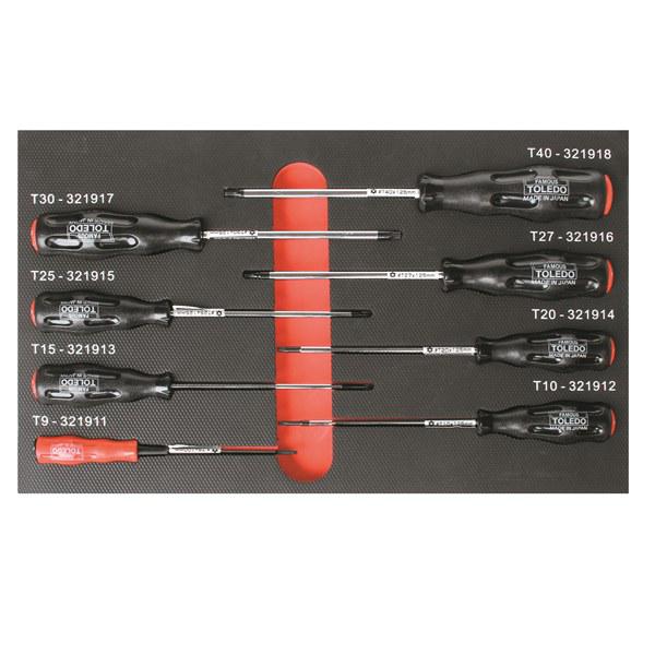 Toledo Screwdriver Set T-Proof Torx 9 Piece 321987