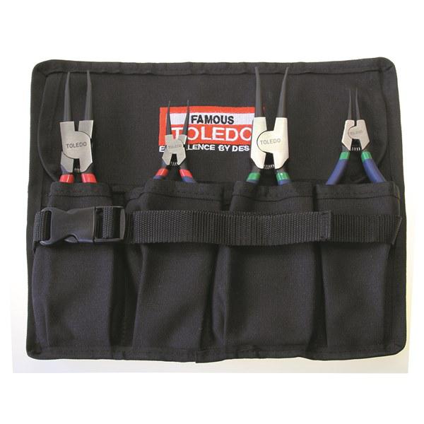 Toledo Circlip Pliers Tool Roll 4 Peice TCPR01