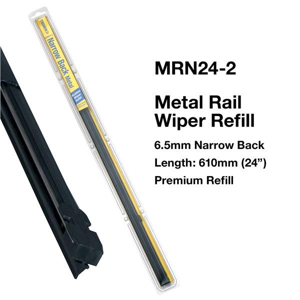 Tridon Wiper Refill Metal Rail Narrow Back MRN24-2