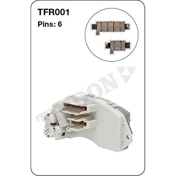 Tridon AC Blower Motor Resistor TFR001