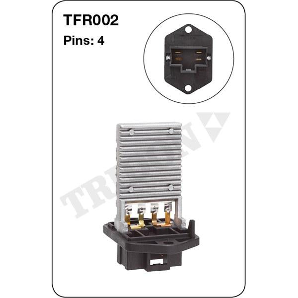 Tridon AC Blower Motor Resistor TFR002