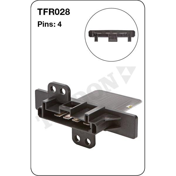 Tridon AC Blower Motor Resistor TFR028