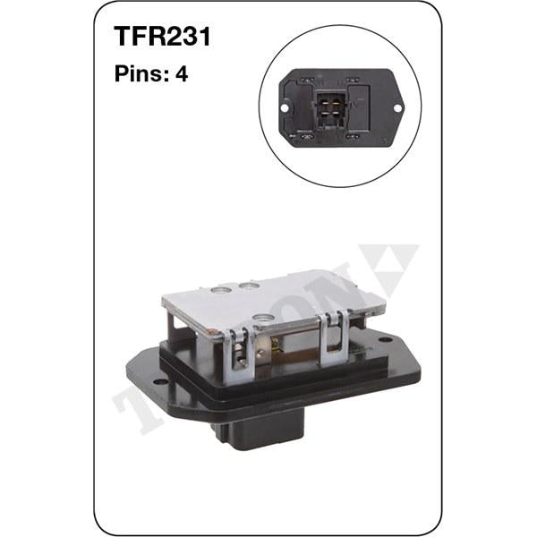 Tridon AC Blower Motor Resistor TFR231