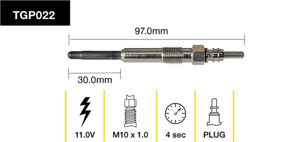 Tridon Glow Plug TGP022
