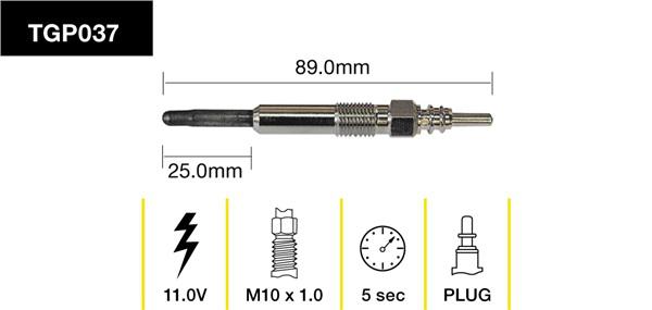 Tridon Glow Plug TGP037