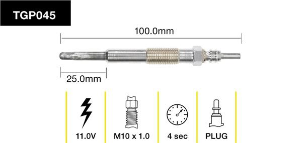 Tridon Glow Plug TGP045