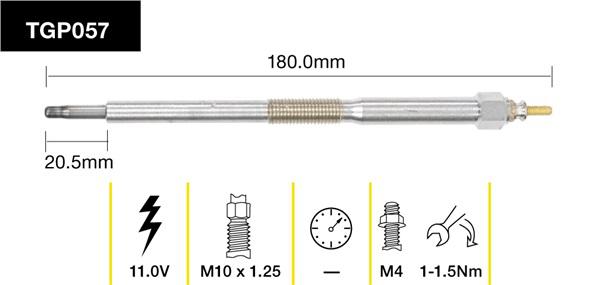 Tridon Glow Plug TGP057