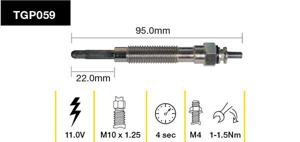 Tridon Glow Plug TGP059