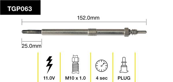 Tridon Glow Plug TGP063