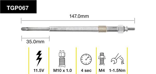 Tridon Glow Plug TGP067