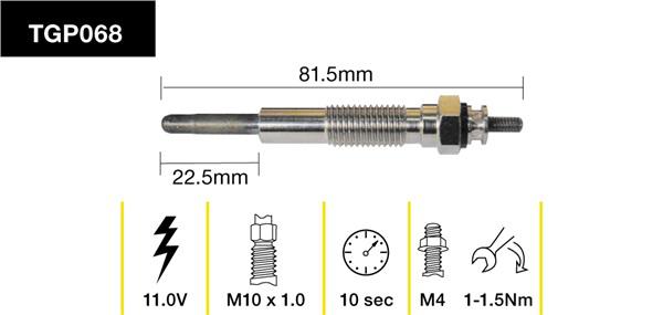 Tridon Glow Plug TGP068