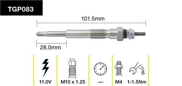 Tridon Glow Plug TGP083