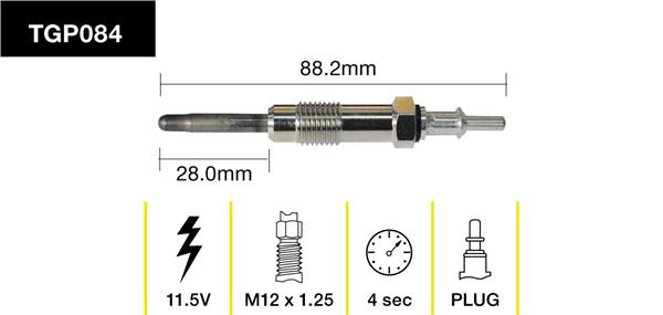 Tridon Glow Plug TGP084