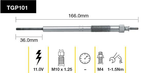 Tridon Glow Plug TGP101