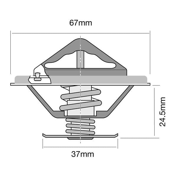Tridon Thermostat Blister Pack (High Flow) TT247-170