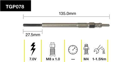 Tridon Glow Plug TGP078