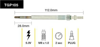 Tridon Glow Plug TGP105