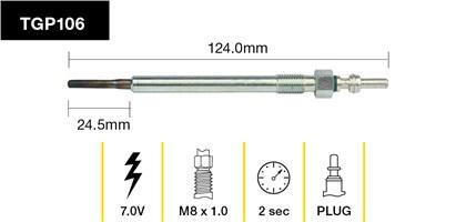 Tridon Glow Plug TGP106
