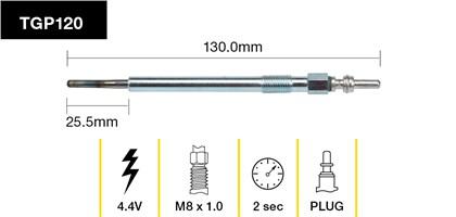 Tridon Glow Plug TGP120