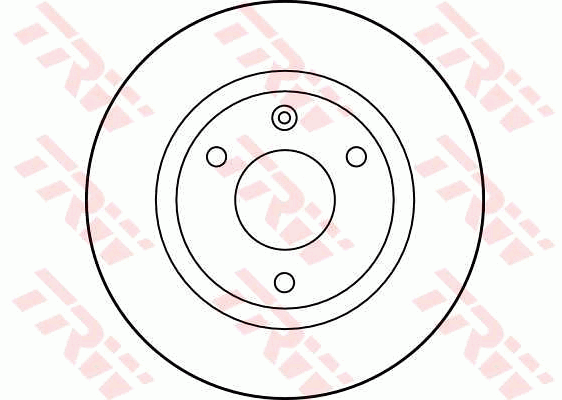 TRW Brake Rotor Single 237mm Front DF1120S