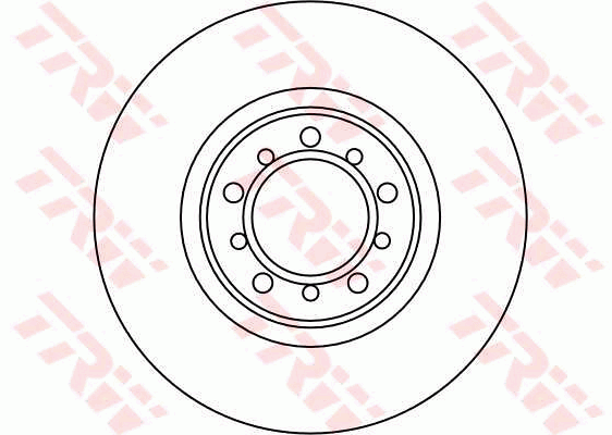 TRW Brake Rotor Single 300mm Front DF1586S