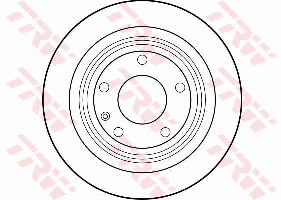 TRW Brake Rotor Single 300mm Rear DF1590S