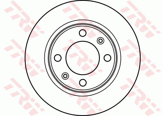 TRW Brake Rotor Single 247mm Rear DF2580S