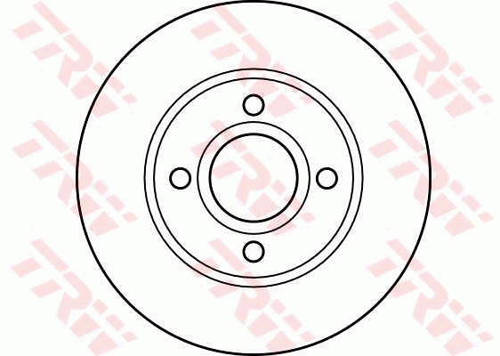 TRW Brake Rotor Single 260mm Front DF2622S