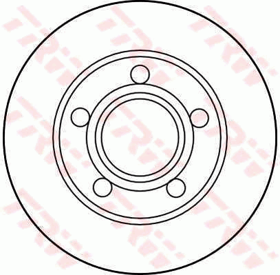 TRW Brake Rotor Single 245mm Rear DF2655S