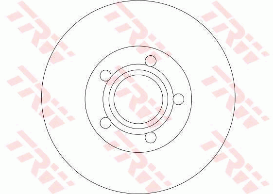 TRW Brake Rotor Single 269mm Rear DF4239S