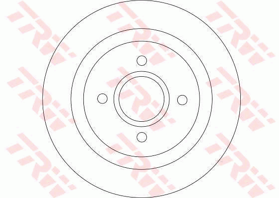TRW Brake Rotor Single 280mm Rear DF4251S
