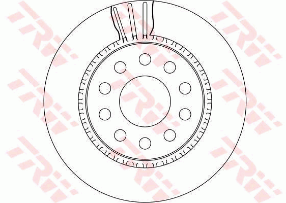 TRW Brake Rotor Single 269mm Rear DF4252S