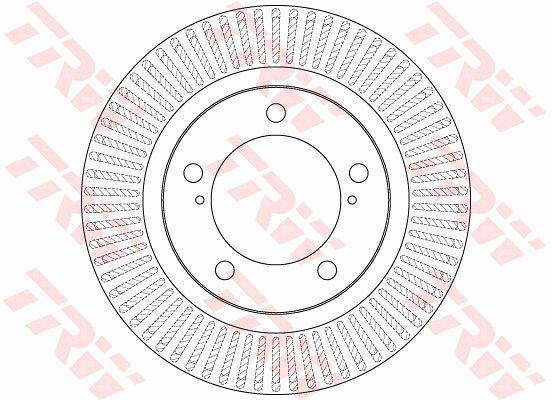 TRW Brake Rotor 340mm Front DF6239S
