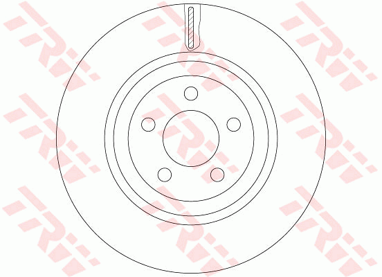 TRW Brake Rotor 345mm Front DF6244S