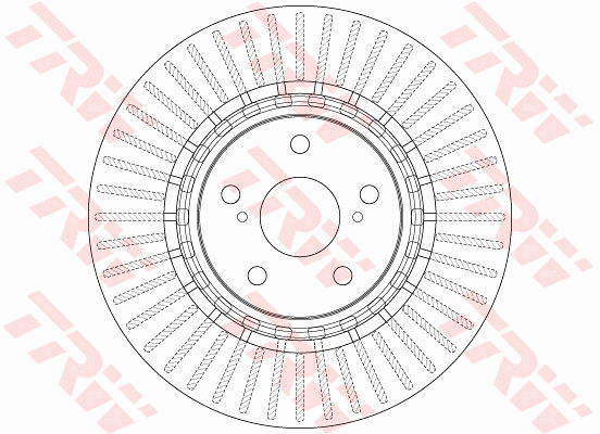 TRW Brake Rotor 328mm Front DF6265S