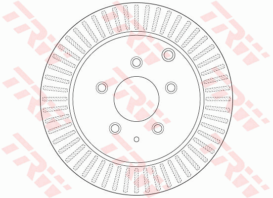 TRW Brake Rotor 302mm Rear DF6385S