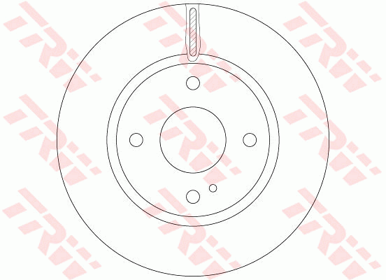 TRW Brake Rotor 258mm Front DF6399S