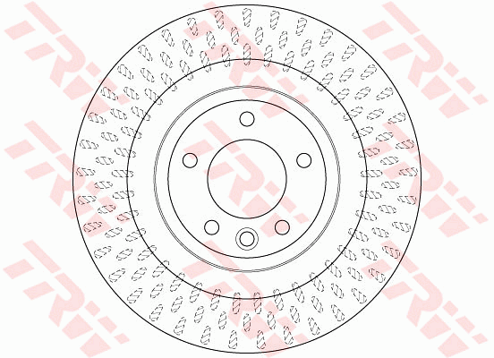TRW Brake Rotor 350mm Rear DF6528S