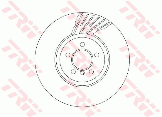TRW Brake Rotor 374mm Front LH DF6613S