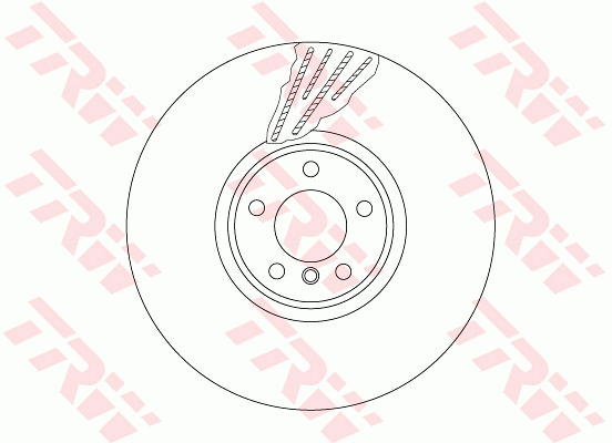 TRW Brake Rotor Front LH DF6618S